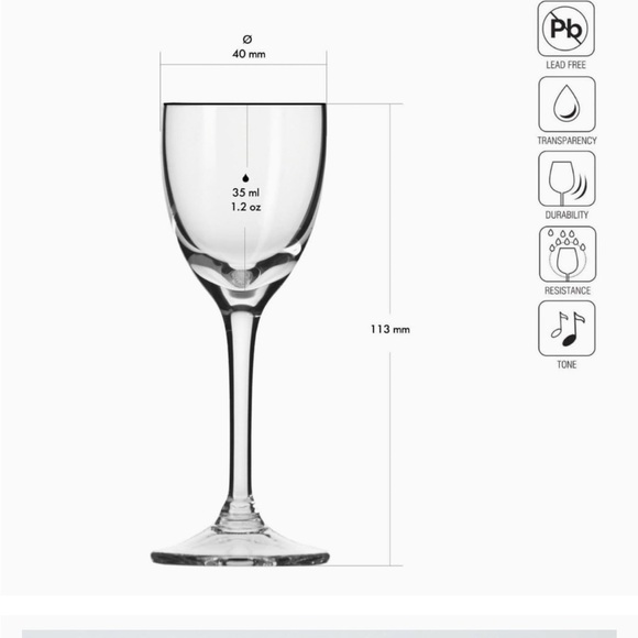 krosno Other - Vodka  glass made by KROSNO mixology 1.2 oz 6 glasses. Just perfect for your bar